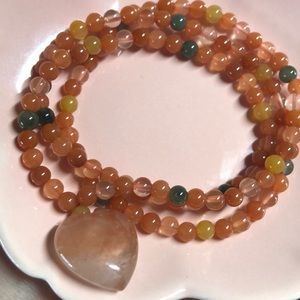 Crystal stone bead necklace/bracelet